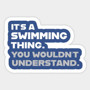 FUNNY SWIMMING Sticker